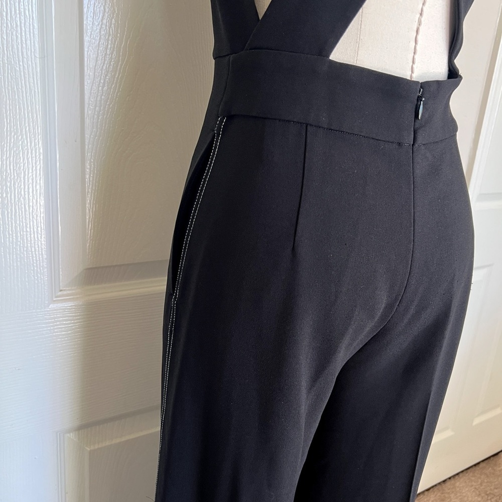 THEORY Black Crisscross Straps Jumpsuit - Picture 6 of 11
